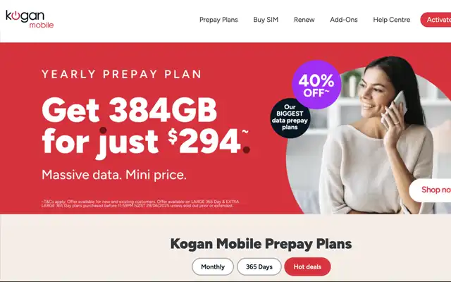 Kogan mobile mvno delivery portfolio piece