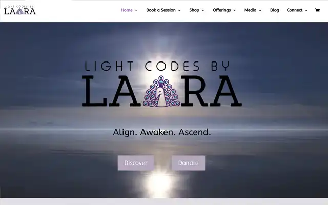 light codes by laara new website design